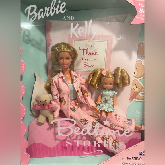 RARE‼️ BARBIE & KELLY- BEDTIME STORIES- THREE LITTLE BEARS - Picture 2 of 6